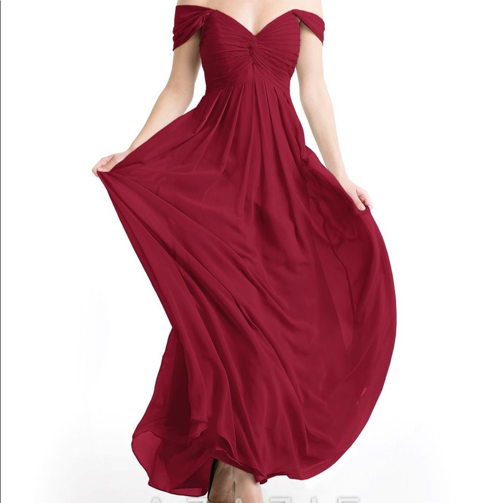 Azazie Kaitlynn Burgundy Bridesmaid Dress